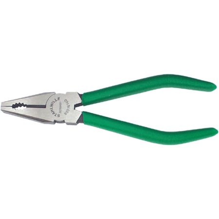 STAHLWILLE TOOLS Combination plier L.180 mm head polished handles dip-coated with sure-grip surface 65016180